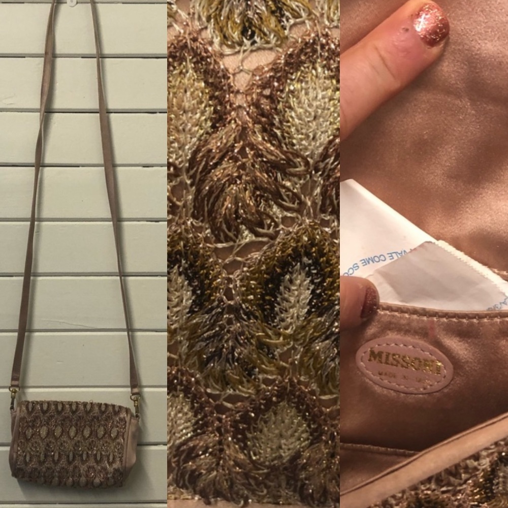 Preowned Missoni Metallic mini strapped bag